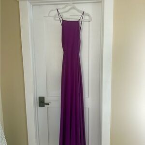 Lulu's Vibrant Plum Maxi Dress with Spaghetti Straps